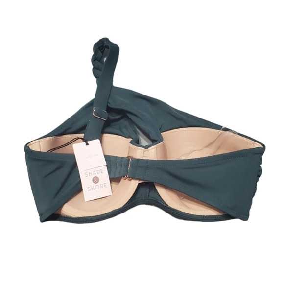 NWT Shade & Shore Women's Twisted One Shoulder Keyhole Bikini Top 34C - Picture 5 of 6